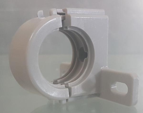 Corrugated pipe holder NW 29 light gray 2-part